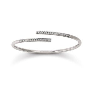 Viventy Sterling Silver Torque Bangle