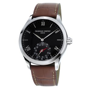Frederique Constant, Connected Steel, Horological. Gents, Leather Strap.